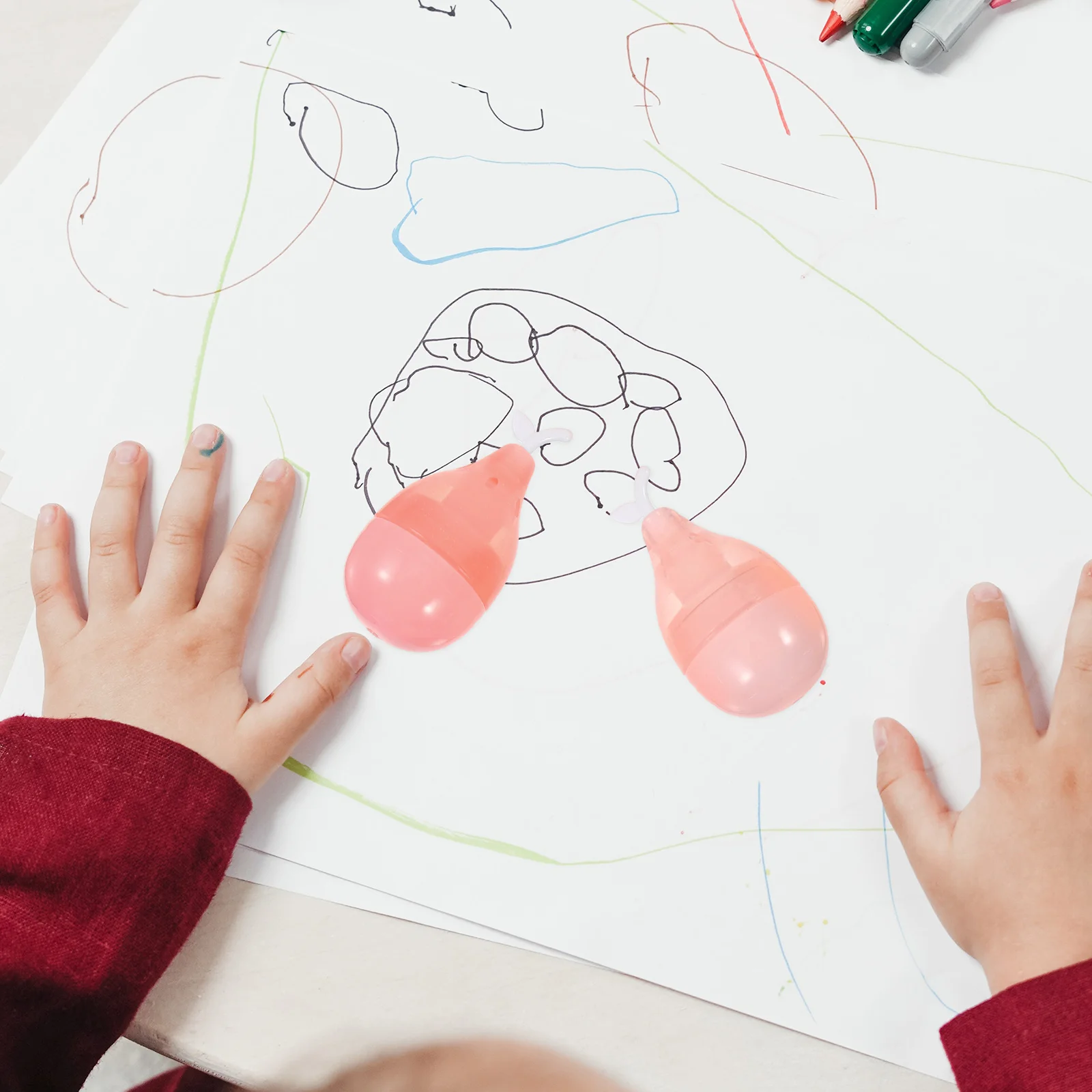 

6 шт. маркеры карандаш груша маркер флуоресцентные ручки пластиковые школьные принадлежности колледж