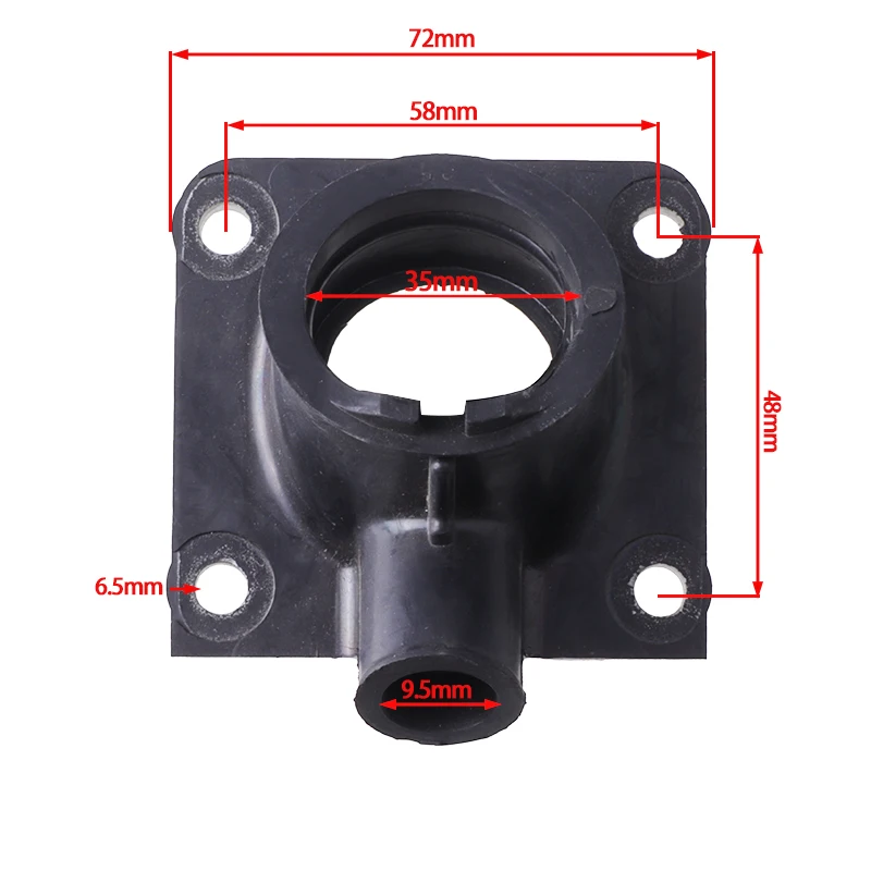 Motorcycle Parts Carburetor Interface Intake Outlet Manifold For Yamaha RD350LC YPVS 31K 1WW RZ350L RZ350N YFZ350 Banshee 350