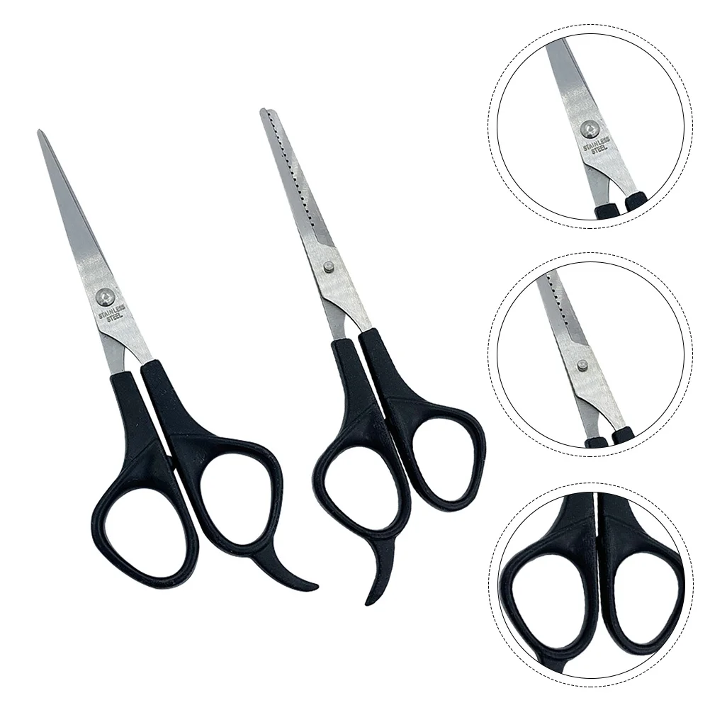

2Pcs Hairdressing Scissors Stainless Steel Haircut Scissors Ergonomic Handle Hair Cutting Tool Suitable for Home Barber Salon