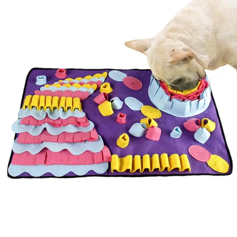 Dogs Pet Leak Food Anti Choking Mat Cat Dog Training Blanket Nose Work Toy Pet Slowing Feeding Intelligence Mat