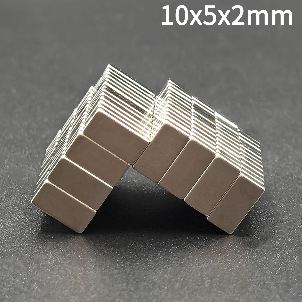 5-5000Pcs 10x5x2 mm Small Block Neodymium Rectangular Magnet 10mm x 5mm x 2mm NdFeB Super Powerful Strong Magnetic Permanent