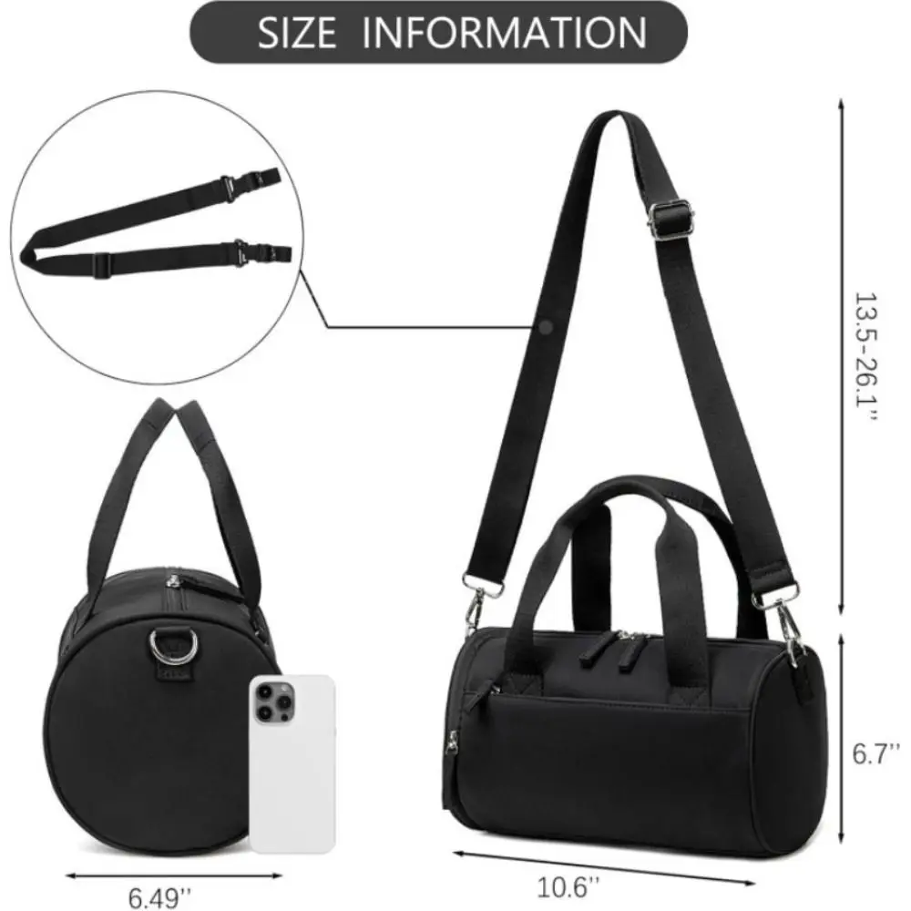 Multiple Pockets Mini Gym Bag Dance Adjustable Strap Small Duffle Bag Fitness Yoga Workout Sport Bags for Women Girls image 6