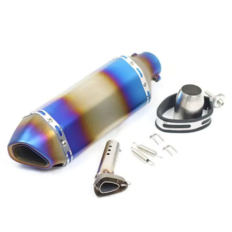 Motorcycle Exhaust Pipe 51mm Universal Motocross Stainless Steel Db Killer Escape Moto Muffler for CBR190R ATV Dirt Pit Bike