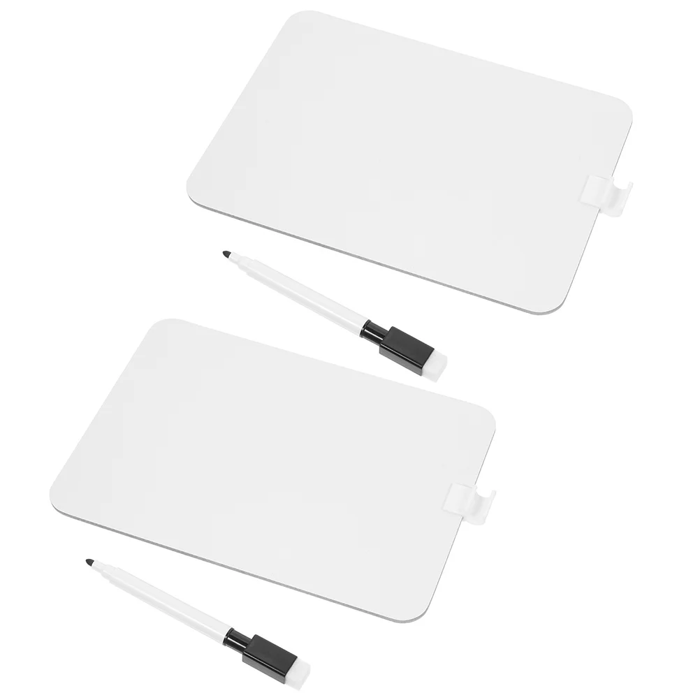 

Small Writing Board 2 Sets Magnetic Whiteboard Chalkboard Kids Student Drawing Pad Erasable Practical Lightweight