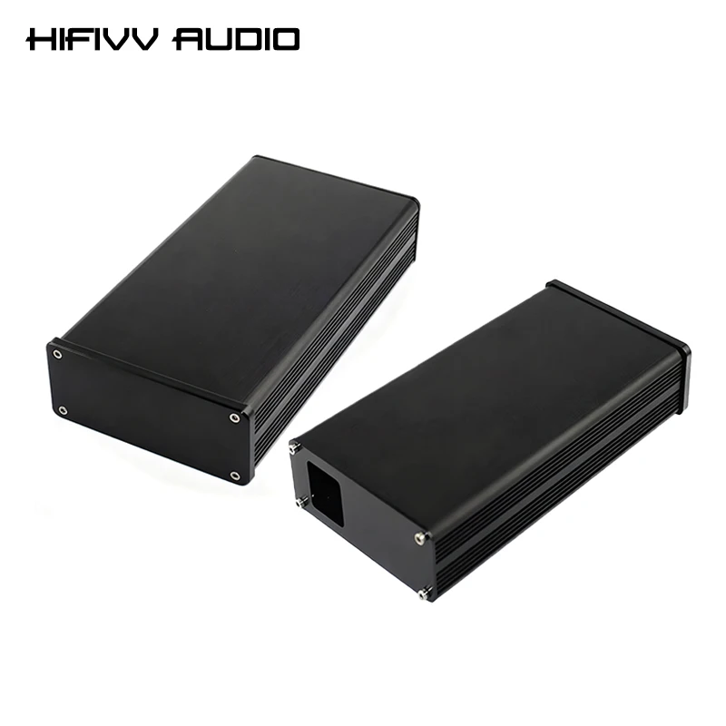 

218*115*50mm Hifi Aluminum Chassis Power Amplifier Case Preamplifier Housing Preamp Shell Tube Amplifier Enclosure Preamp Cover