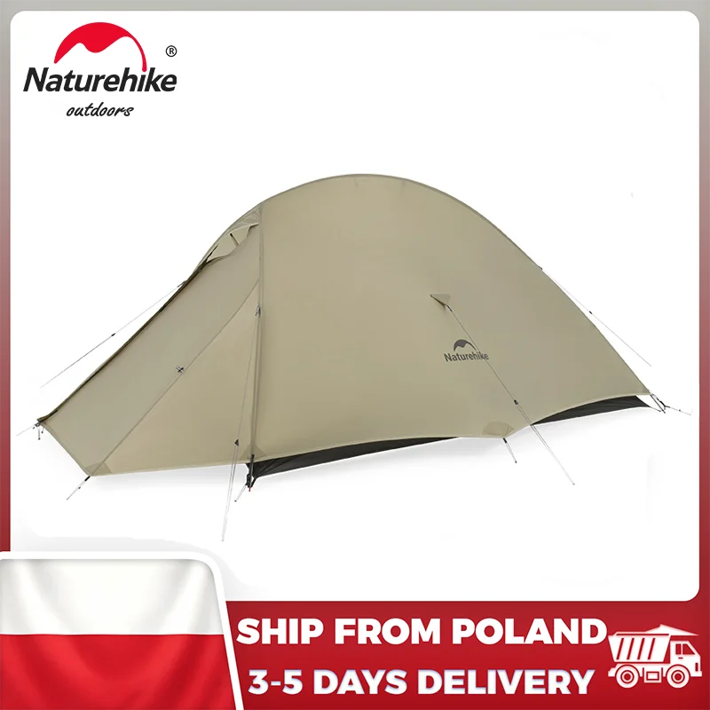 Tenda da campeggio ultraleggera Naturehike Cloud Up Pro, per 1, 2 o 3 persone, realizzata in nylon 20D, impermeabile, ideale come riparo dal sole per escursioni all’aperto, attività in spiaggia e