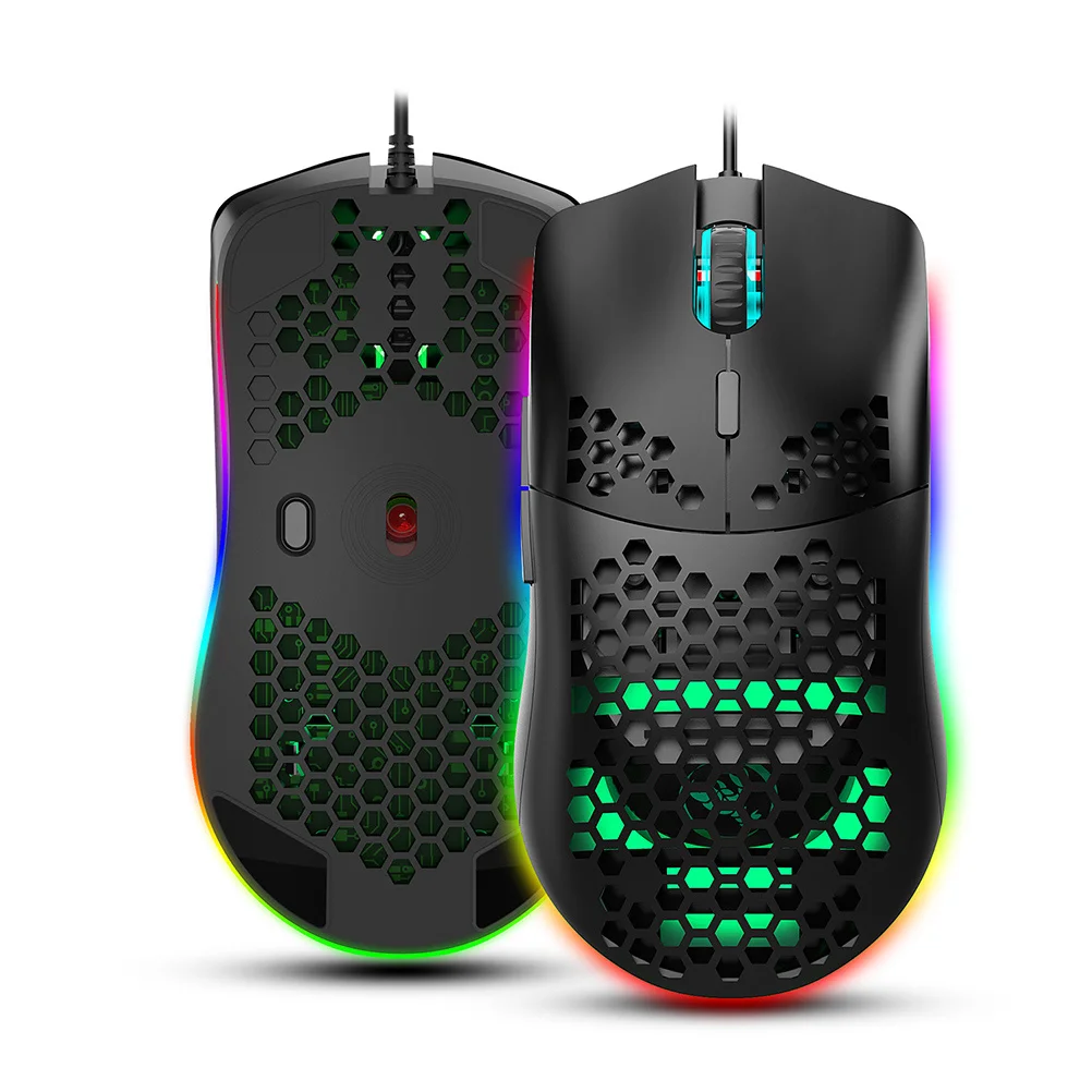 Adjustable 6400dpi Rgb Gaming Mouse 6 Keys Programmable Lighting Design Ergonomic Comfort Grip Rgb Mouse