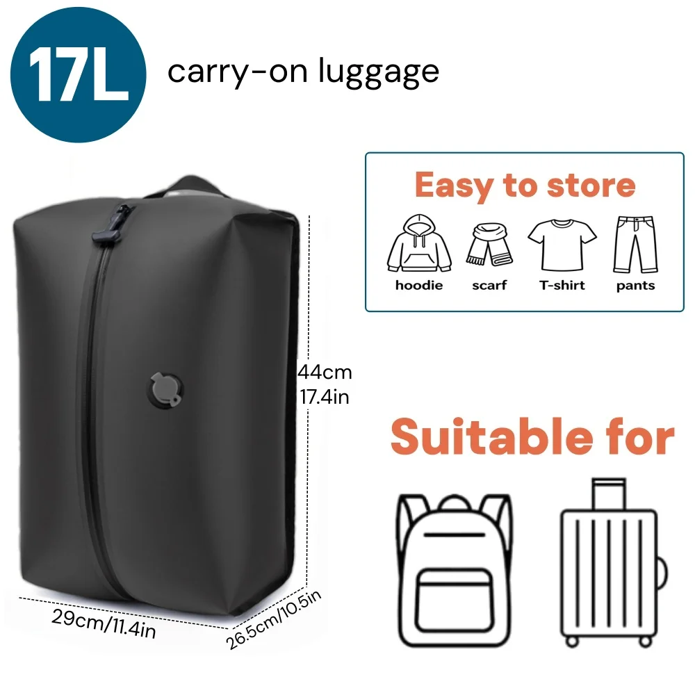 Vakuum-Aufbewahrungsbeutel, Reise-Essentials Koffer-Kleiderorganizer Verpackungstasche Praktisches Zubehör Komprimierbare Packwürfel