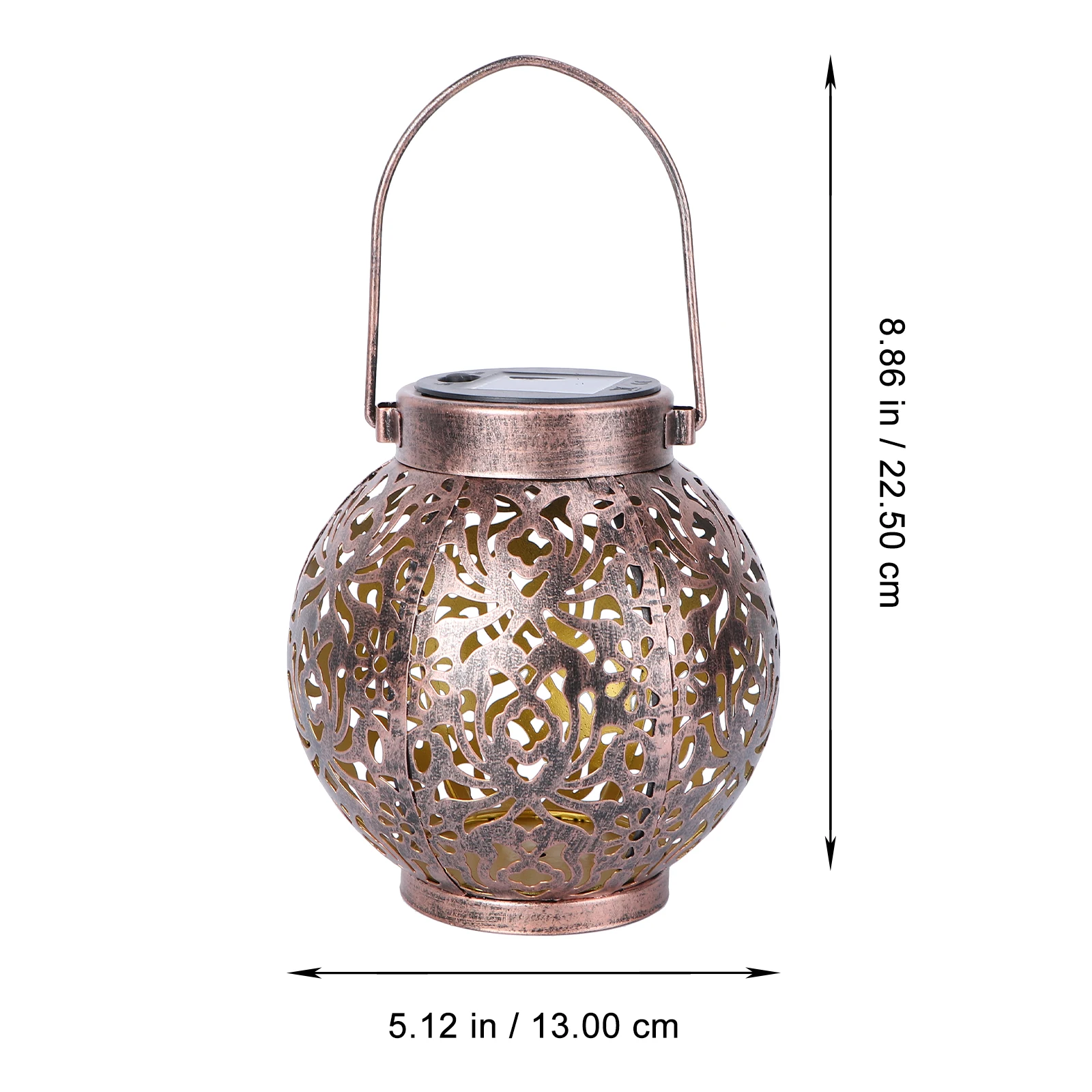 

Solar Lantern LED Decorative Hanging Lights Outdoor Garden Lamp Warm Atmosphere Solar Powered Elegant Rustic L Accessory
