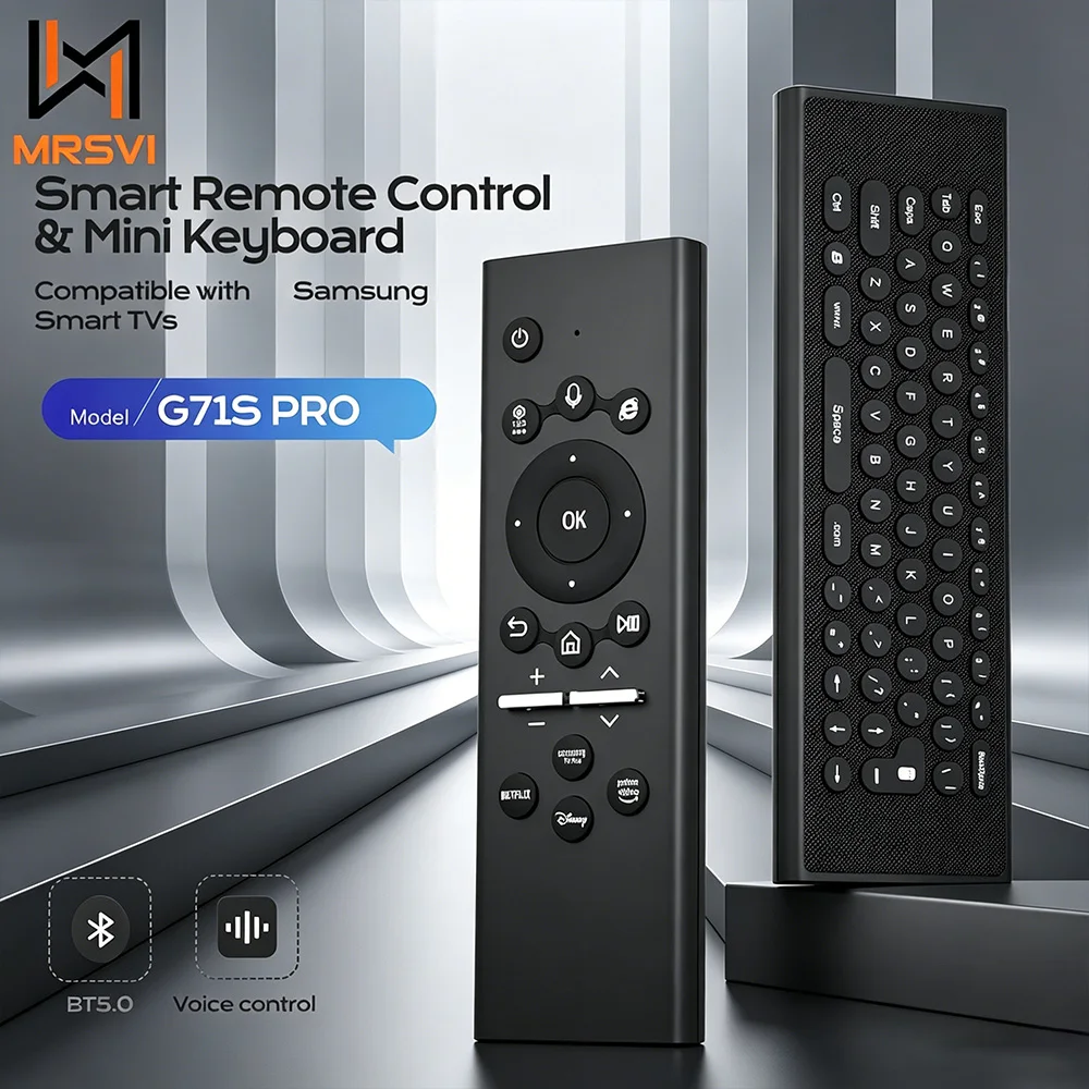 MRSVI G71 SPRO Smart Voice Remote BT5.0 Wireless Backlit Keyboard for Samsung Smart TV