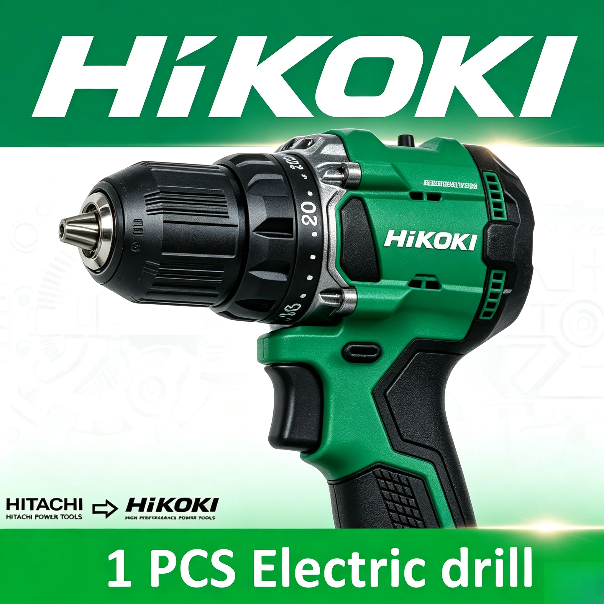 DS18DG Stable‑Output 18V Cordless Drill Unit Fit HiKOKI Multi‑Volt Li‑ion Battery,Hand‑Held Drill Driver Household Onstruction