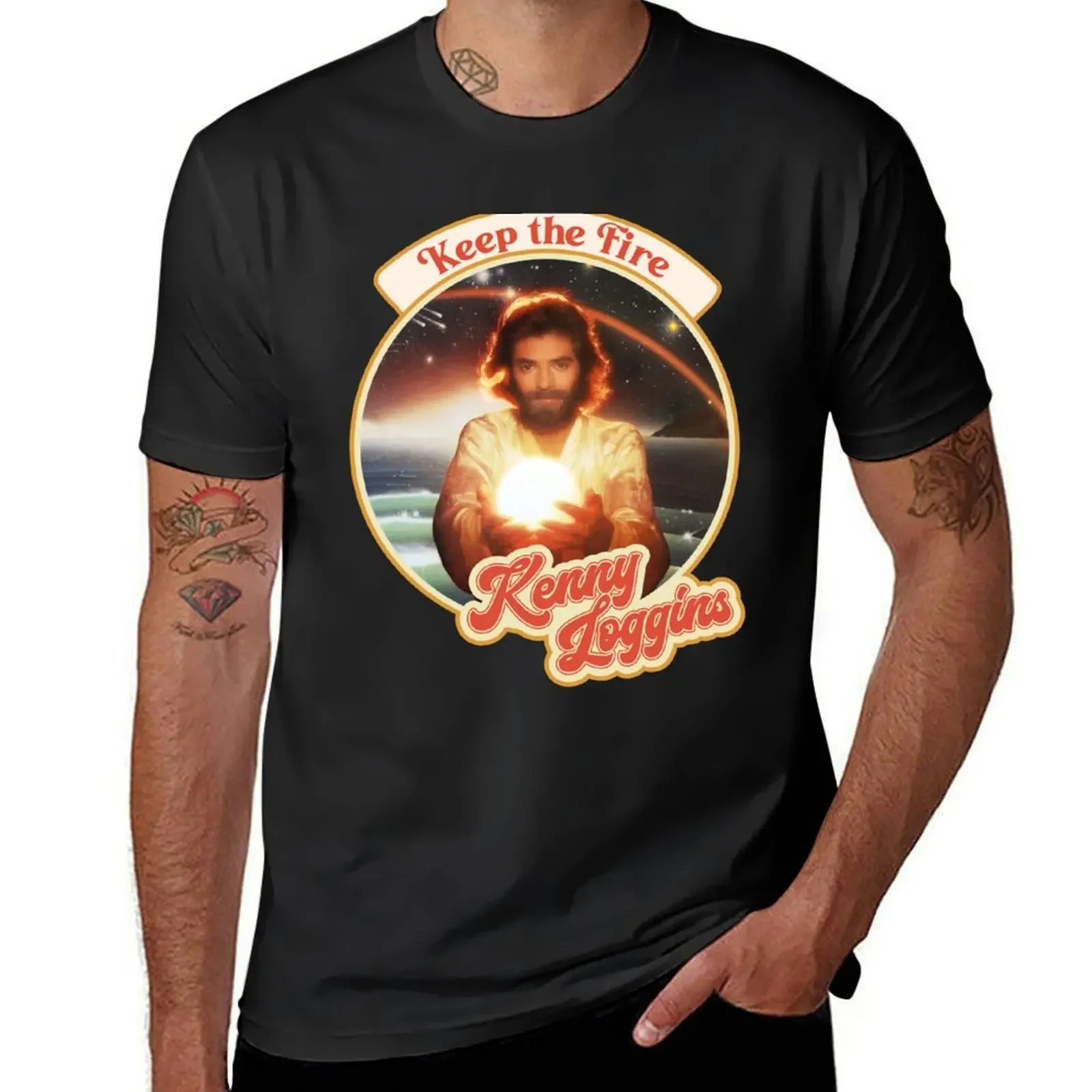 Kenny Loggins Retro Tour Style Design T-Shirt summer top Aesthetic clothing basketball graphic tees cotton t shirt men