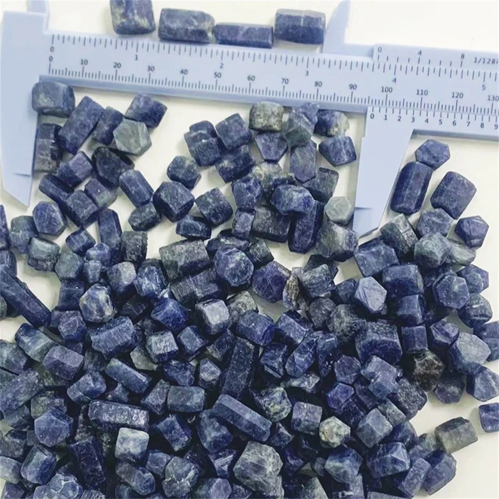 Natural Sapphire Blue Corundum Raw Chips Rare Rough Mineral Specimen Crystal Healing Stone Gemstones Decor