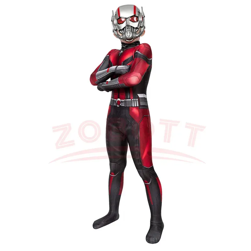 l2025l هالوين خارقة النمل كوس رجل زي الكبار الاطفال كوانتومانيا تأثيري Antman والدبور قناع الهالوين بذلة Bodysu