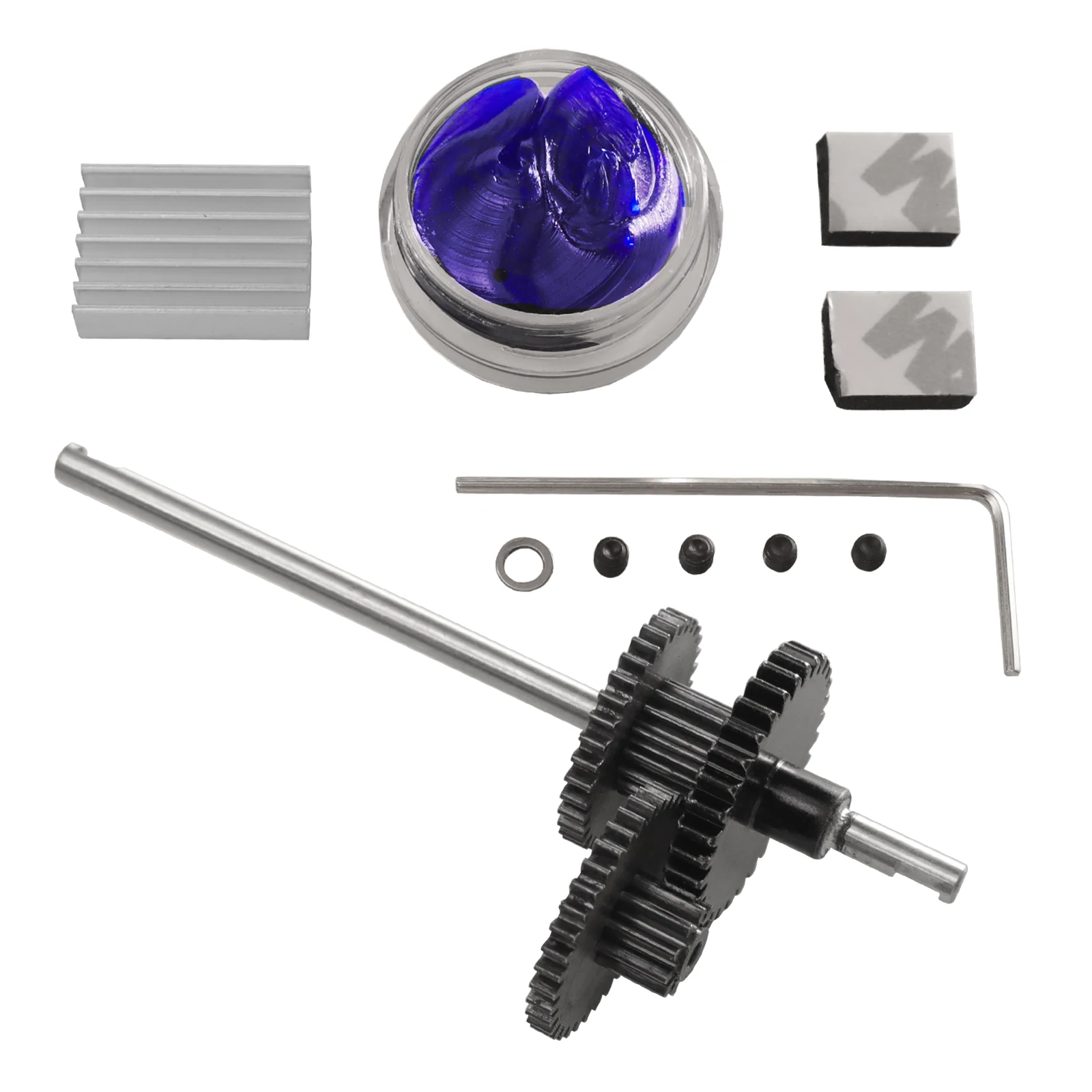 For FAYEE FY003 FY004 military RC Car off-road vehicle upgrade accessories Metal gearbox gears heat sink gear oil shock pad set