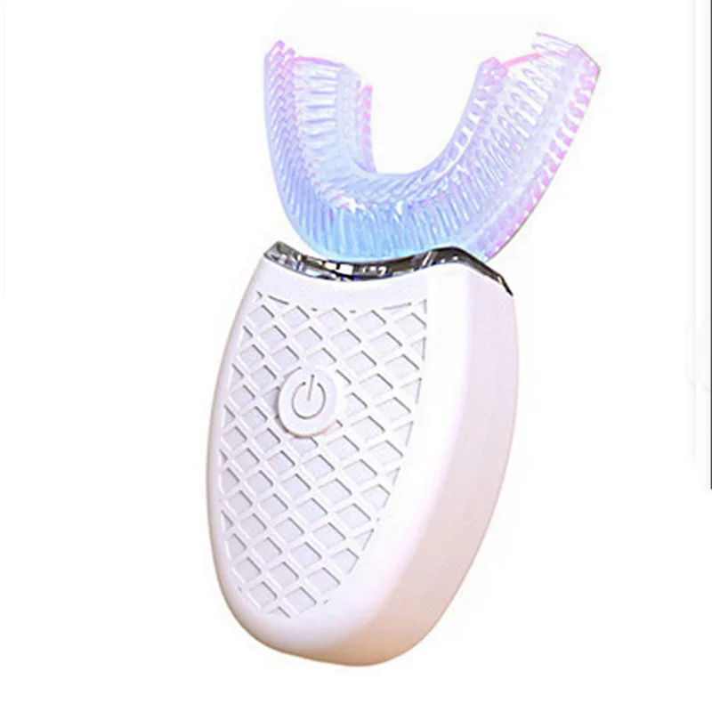 휴대용 여행용 음파 칫솔 USB 충전식 부드러운 성인용 칫솔 방수 U자형 전동 칫솔