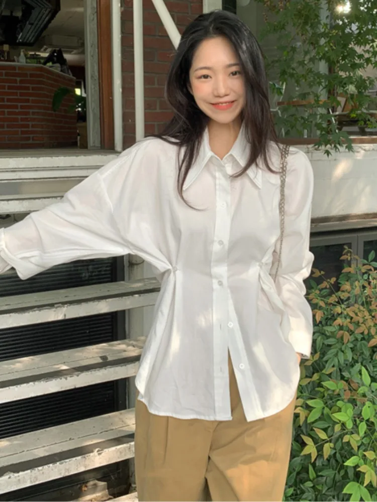 

Loose Fit Ne irt Women's Pure Color Inner Wear Casual Sle Spring Autumn Faion Trendy Office Commute Street Sle