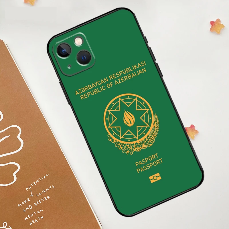 حافظة علم أذربيجان لهاتف أبل آيفون 16 15 14 13 11 12 Pro Max Mini XR 15 16 Plus 16e غطاء حماية #4