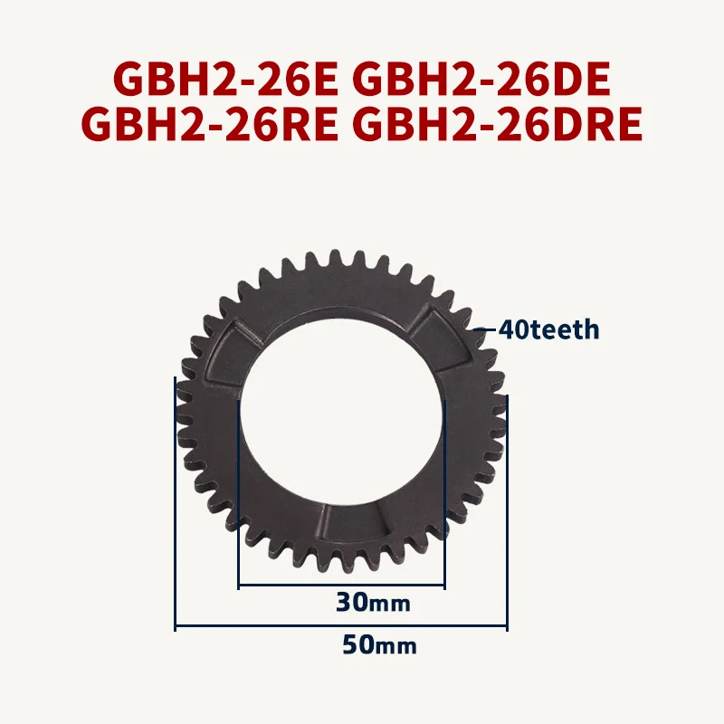 

Hammer Cylinder Gear Accessories for Bosch GBH2-26E DE GBH2-26RE 2-26DRE Cylinder Gear 40 teeth Hammer Impact Drill Replacement