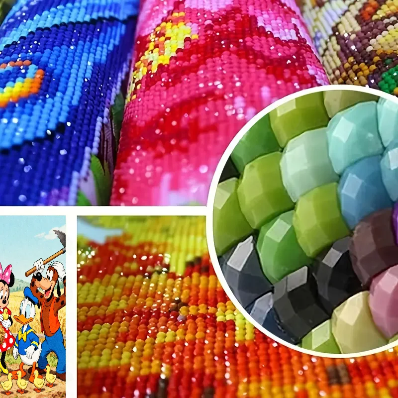 5D DIY Полный дрель Алмазная картина Комплект с Микки Маусом, Минни Маусом, Дональдом Даком и Гуфи в очаровательной фермерской урожай S