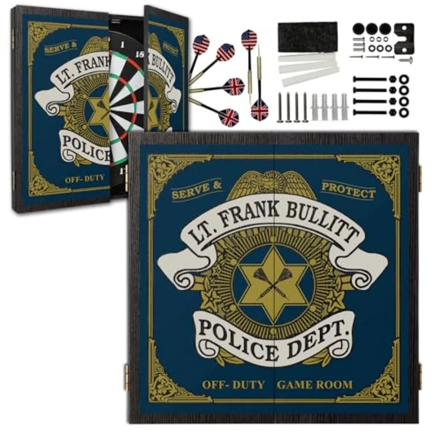 

Персонализированный набор для дартса и шкафа с 6 дартсами со стальным наконечником для домашних развлечений, индивидуальный дизайн, компактное хранилище Soluti