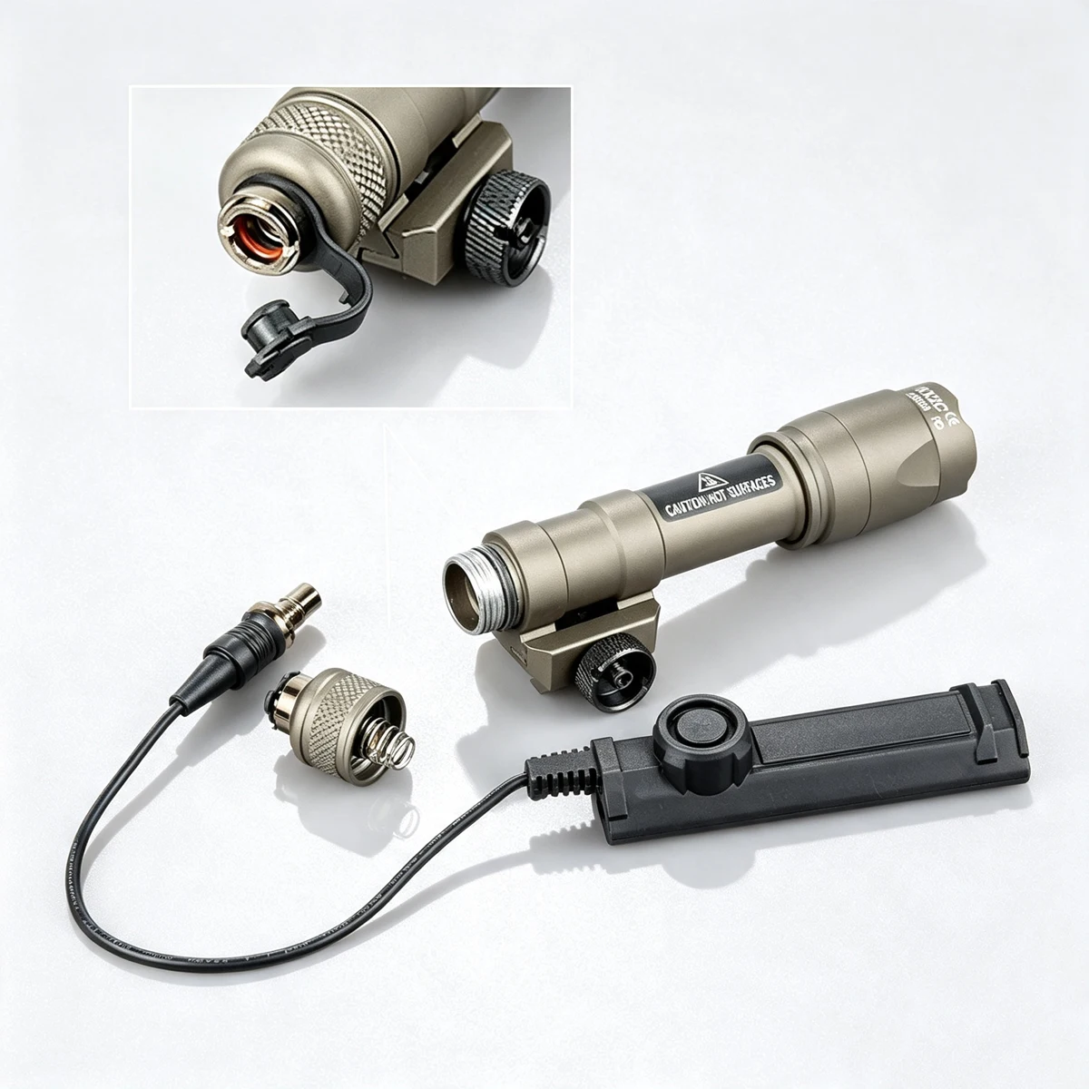 Tactical Surefire M600 M300 Airsoft Powerful Flashlight Dual Pressure Switch AR15 20mm Rail Hunting LED M600C Lamp Scout Lights view 5