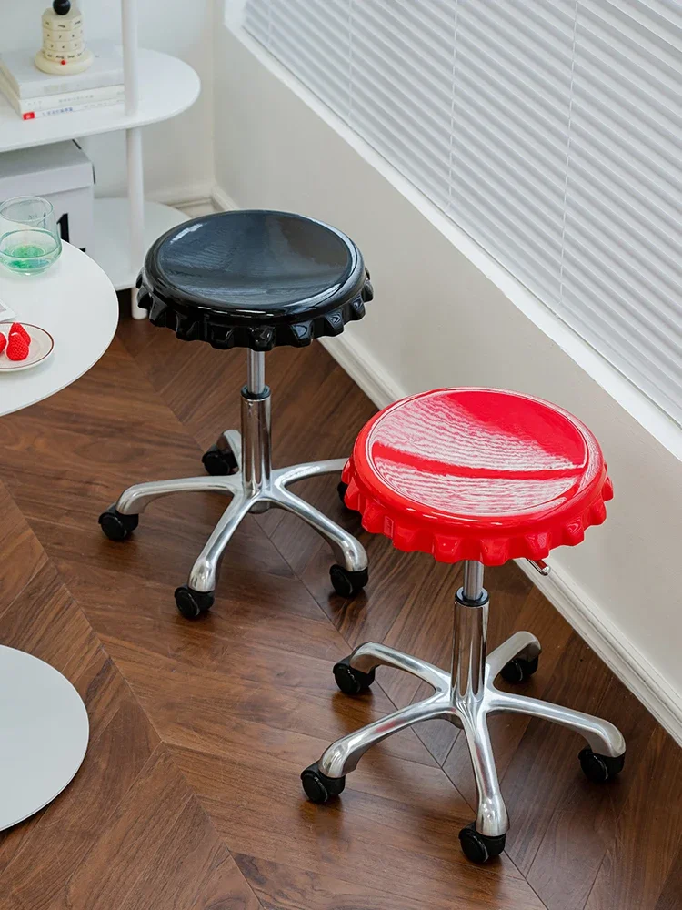 

Nordic Coffee Stools Living Room Furniture Lifting Small Stool Home Furniture Beer Covered Metal Low Stool Creative Bar Stools
