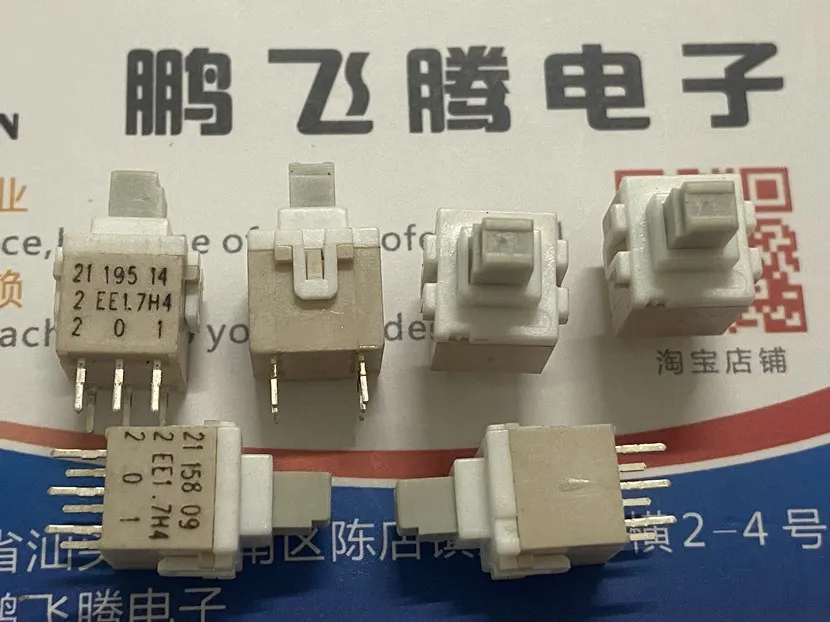 

4PCS/lot American vertical 6 pin self - locking switch mixer power supply with self - locking switch button PVA2EEH41.7N