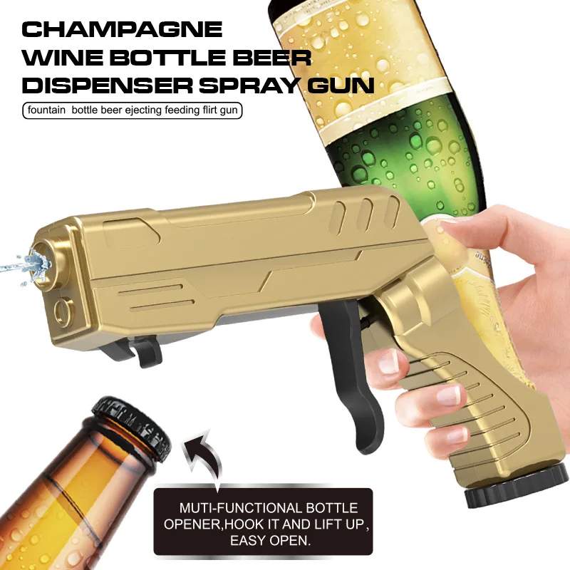 

Champagne Gun Beer Gun Wine Plug Feeder Bar Party Atmosphere Props Spray Gun Injector Bar Tools