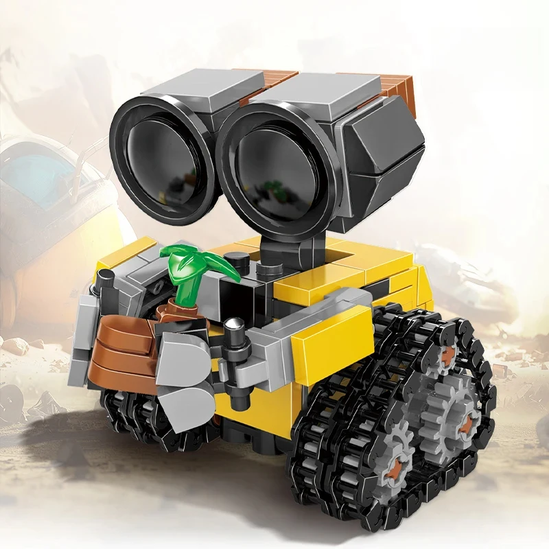 

New Space Mini Robot MOC Building Bricks Toys 217Pcs Tracked Bot Model Classic Movie Sci-Fi Blocks Dolls Kids and Adult Gifts