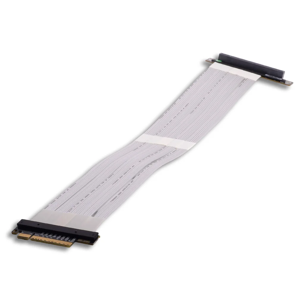 ADT-Link PCIE 4.0 3.0 X8 إلى X16 كابل تمديد Riser 8x 16x لبطاقات الفيديو الرسومية AMD NVIDIA GPU RTX3060 90 180 270 درجة