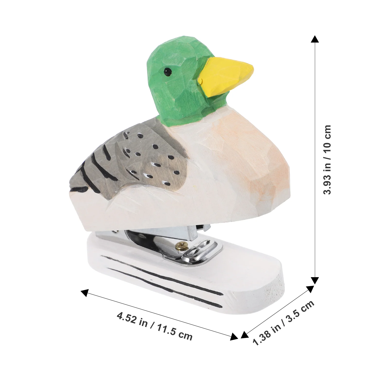 Mini Cartoon Hefter Holzschnitzerei Tier Lustiges Briefpapier Desktop Metall Ornament