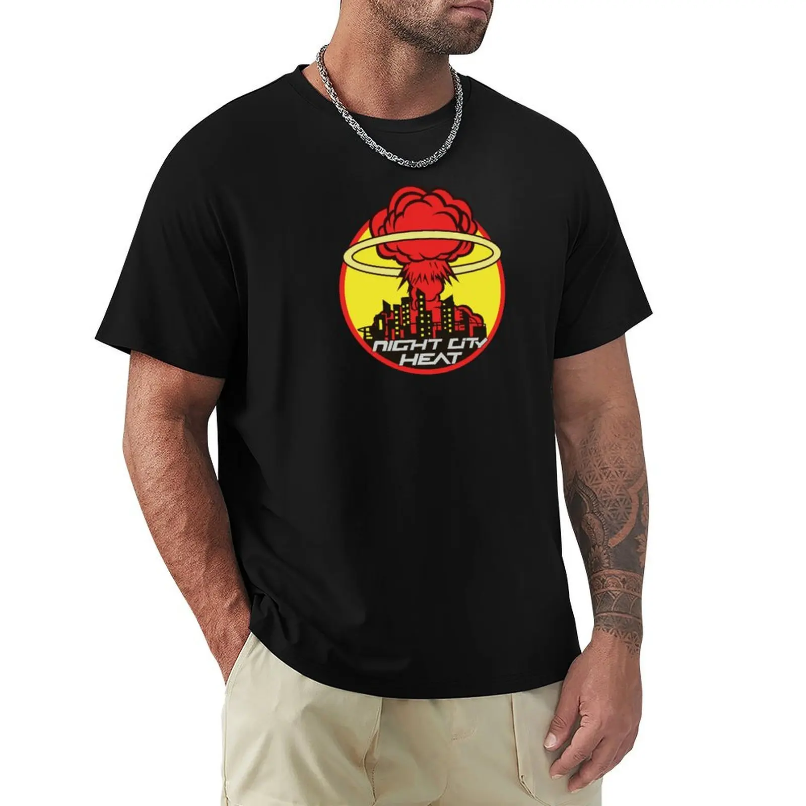 Night City Heat Classic T-Shirt Plus Size Loose Fit T-Shirt