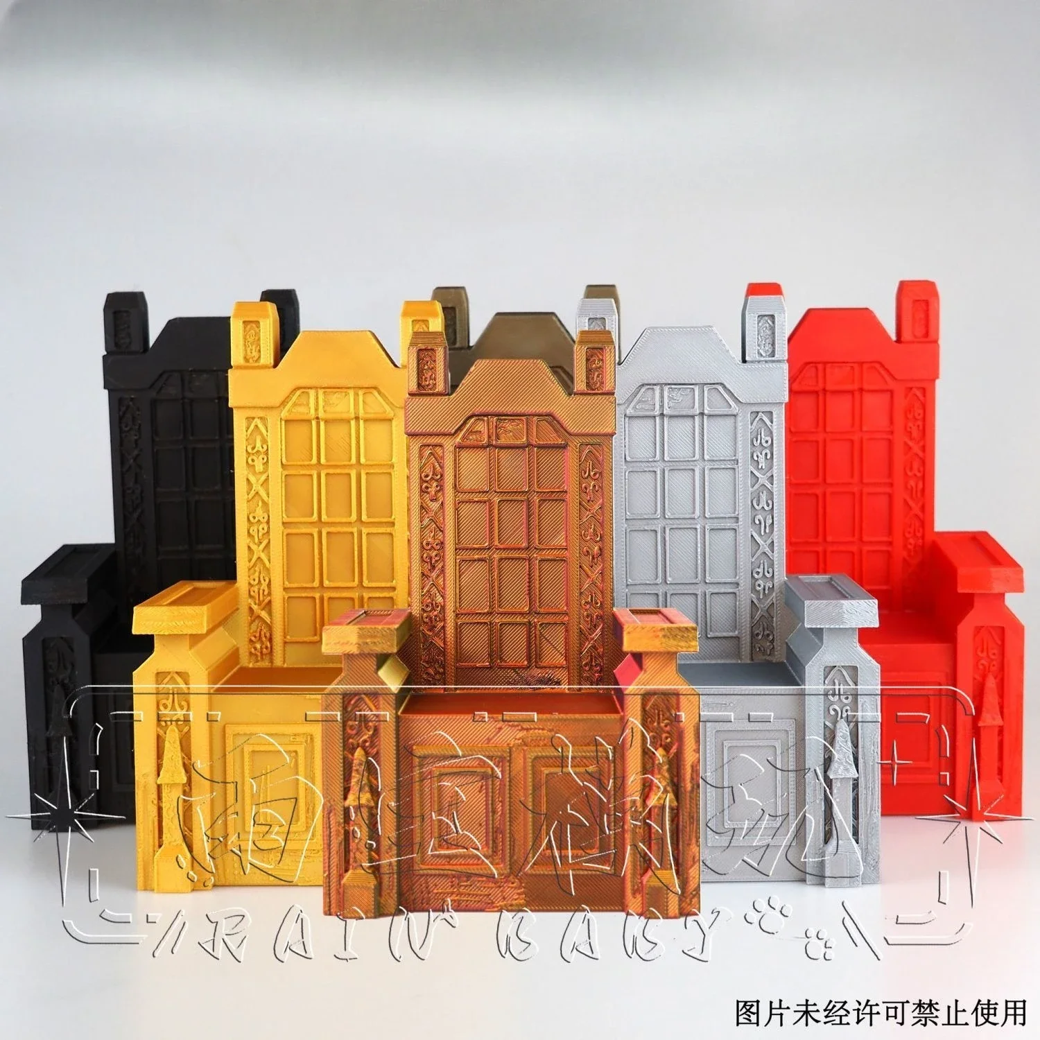 

Трон с 3D-печатью для фигурок, художественная скульптурная пластиковая опора для диорамы-новейший декор для настольной сцены