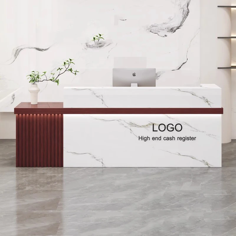 

Industrial Hotel Reception Desks Modern Shop Beauty Bar Luxury Executive Reception Desks Company Scrivania Trendy Furniture