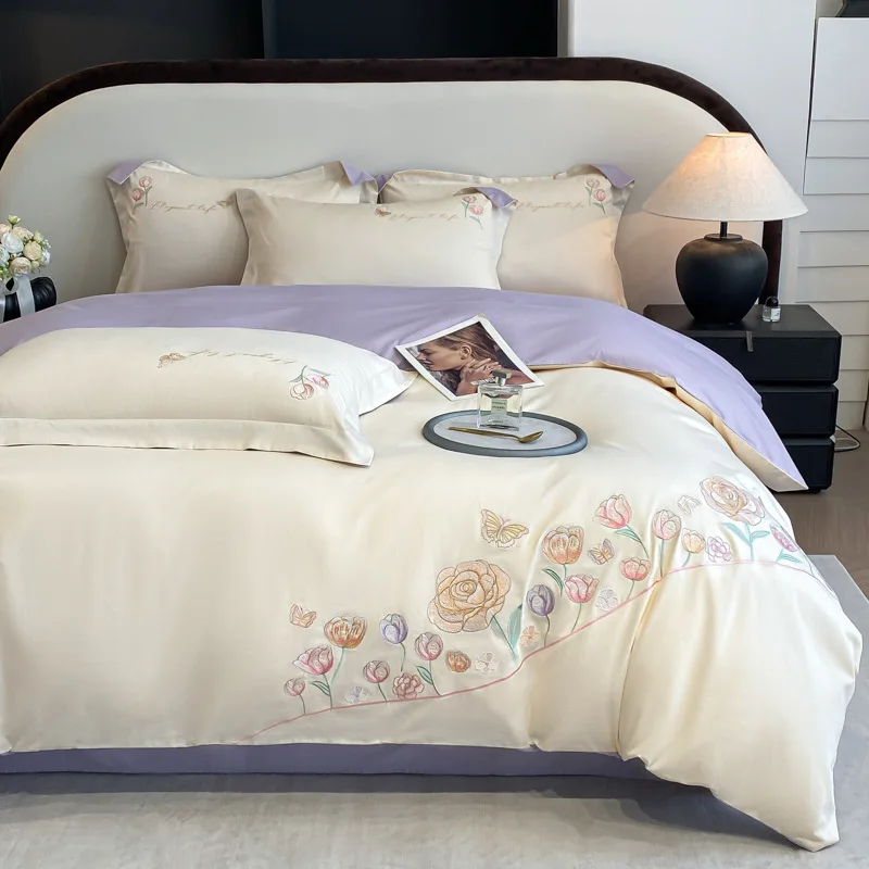 Luxury Cotton Embroidered Duvet Bedding Set 2