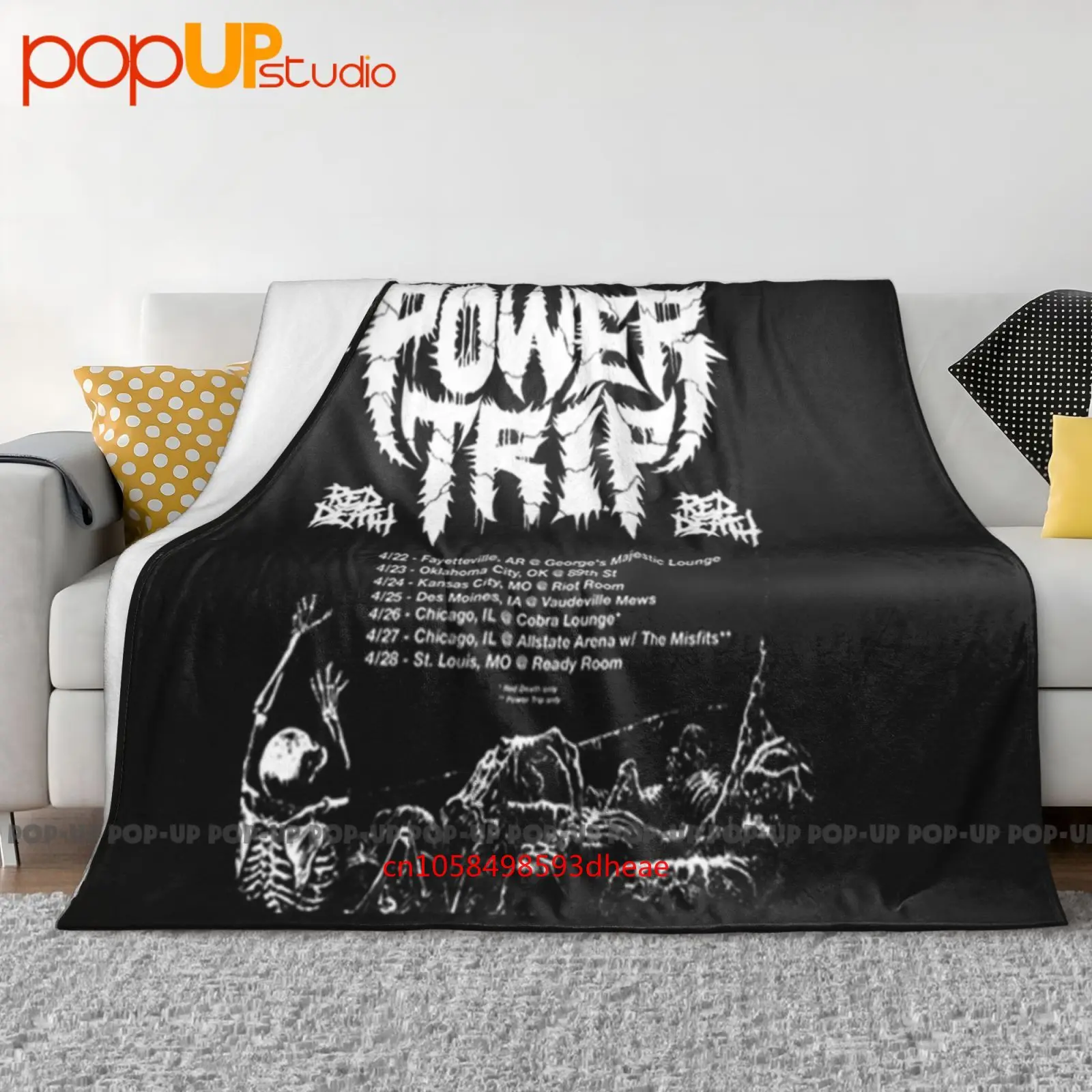 Power Trip April Dates Tour 2019 With Death Ultra-Soft Blanket Quilt Winter Sofa Cover