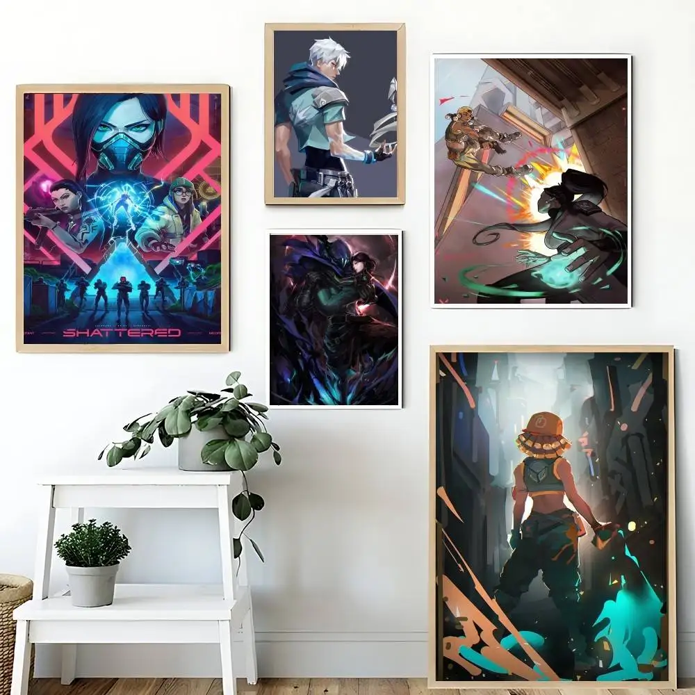 Game-Valorant Poster Canvas Painting For Living Room Home Decor Poster Fans Gifts-unframed Poster Waterproof Wall Art Sticker Fo