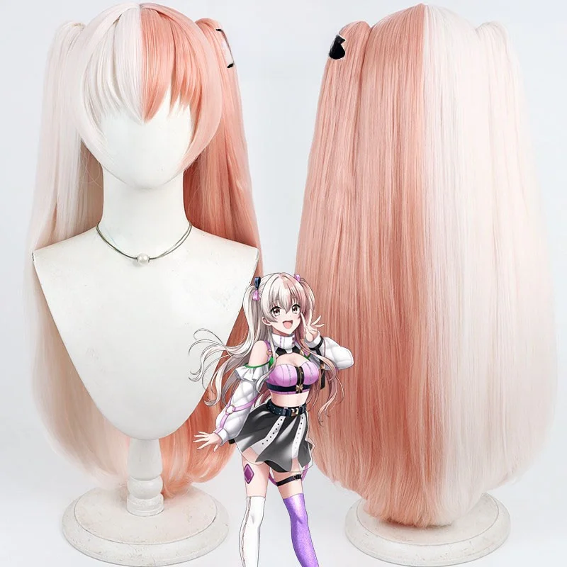 blue-no-home-d4dj-cosplay-wig-double-color-splicing-detachable-tail-hairpiece-for-anime-conventions-and-costume-parties