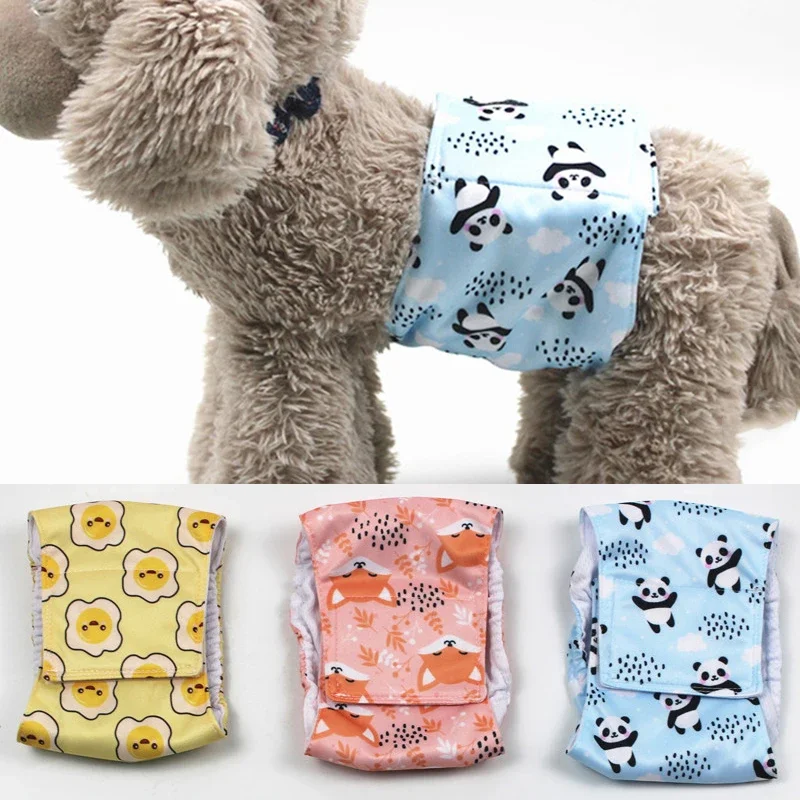 Washable Male Dog Reusable Physiological Pants Sanitary Underwear Belly Wrap Band Cotton Diaper For Large Small Medium Dog