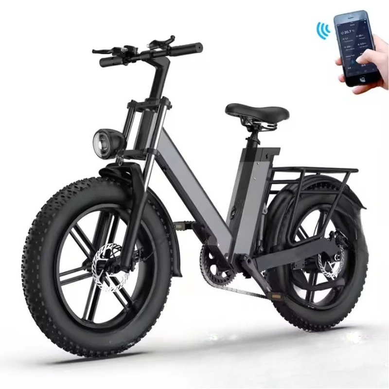 

20 aluminum wide tire mountain bike snow electric bicycle cross-border export battery car electric vehicle