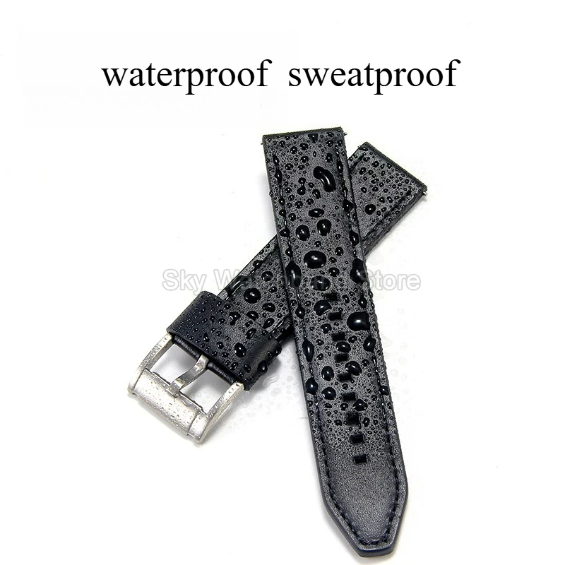 ل الأحفوري FS4656 FS5586 FS4682 JR1436 JR1354 JR1424 حزام الساعات جلد طبيعي لينة تنفس واجهة مسطحة إبرة مشبك