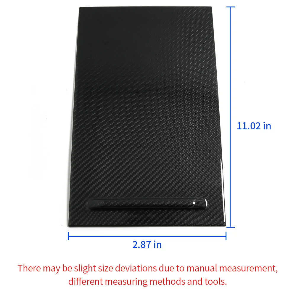 Per Tesla Modello SX 2014-2019 Reale Carbonio Auto Console Centrale Pannello Portabicchieri Sedile Posteriore Bracciolo Airvent Copertura Trim