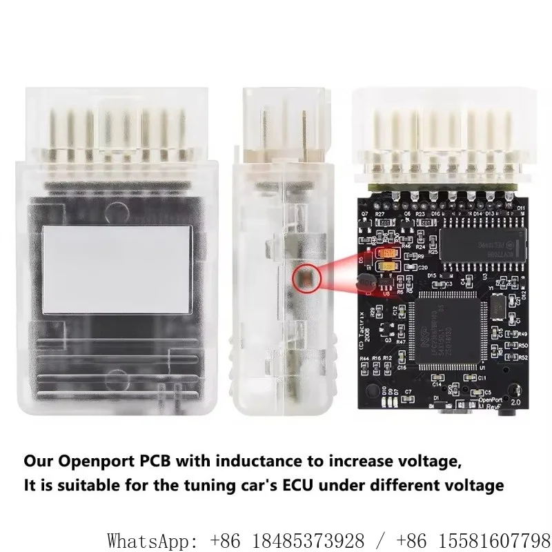 OpenPort 2.0 Rev E OBD Interface With Boost Inductance Circuit Vehicle ECU Flash Read Write Car Performance Tuning Adapter