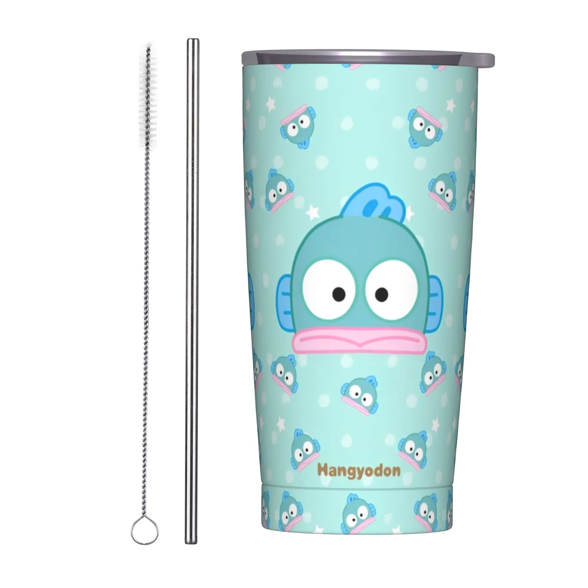 

Стакан из нержавеющей стали Hangyodon, милые мультяшные термочашки, портативные автомобильные кружки для горячих напитков, дорожная бутылка для воды