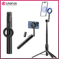 Ulanzi MG-003 Pro Magnetic Phone Selfie Stick Tripod 1.36m Extendable Selfie Tripod for iPhone 15 14 13 12 Vlog Livestreaming