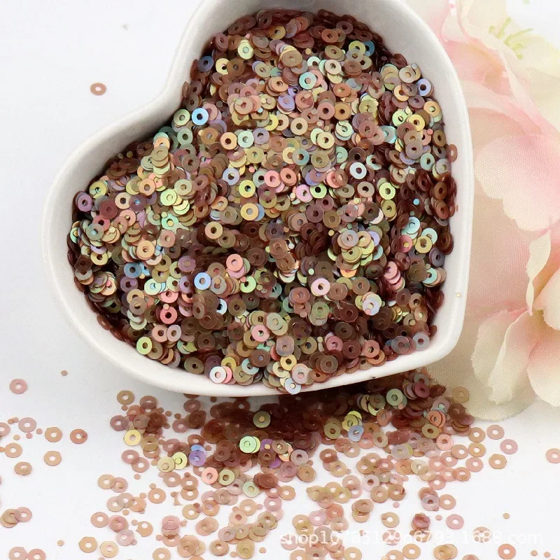 10g 2/3/4mm Pet Austria Matte Flat Round Sequins Eco-friendly Loose Paillettes Sewing Craft Diy Embroidery Accessories