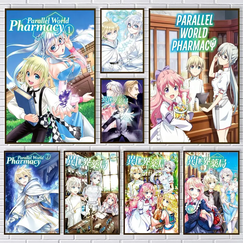 Anime Parallel Pharmacy Isekai Poster PP Paper Wall Art for Living Rooms Bars Cafes Stylish Home Decor Gift