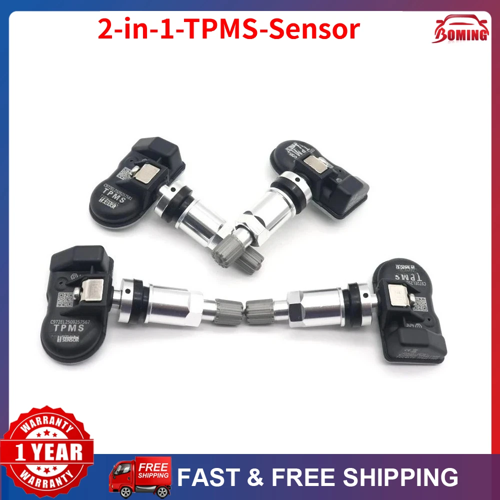 Tire Repair Tools Tire Pressure Monitor Programmable TPMS Sensor 2 in 1 315Mhz-433MHZ