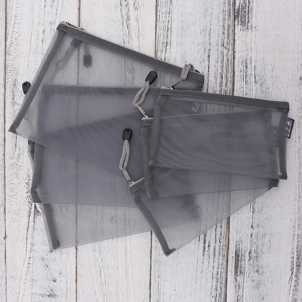 

6pcs A5A6StationeryFileBags MeshPortableZipper DocumentFolders SolidDurable OfficeSchool Supplies Holder FileBag